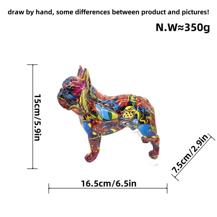 Decorative figure of a French Bulldog Bowlift