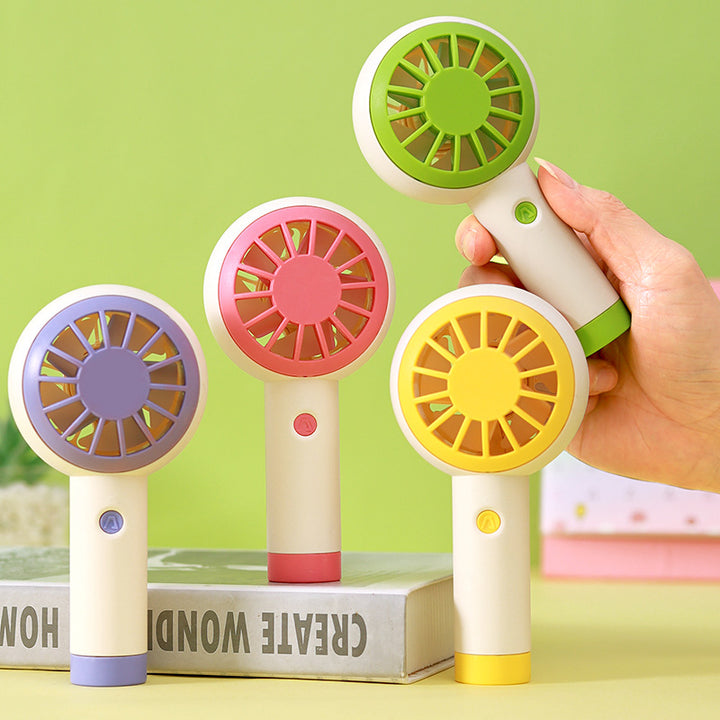 Women's portable hand fan with ergonomic design and quiet operating function Bowlift