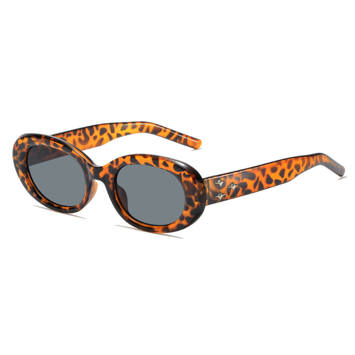 Retro Oval Frame Sunglasses Bowlift