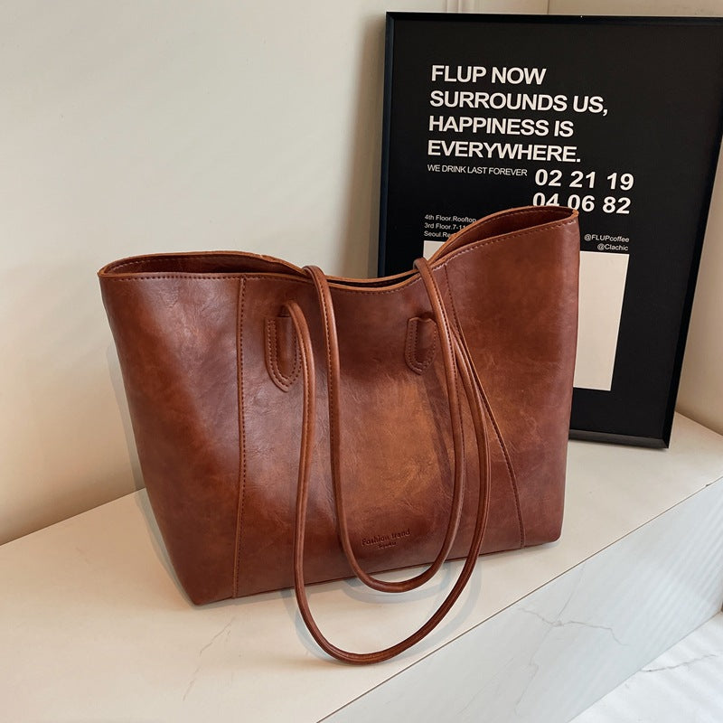 Premium Leather Tote Bag Bowlift