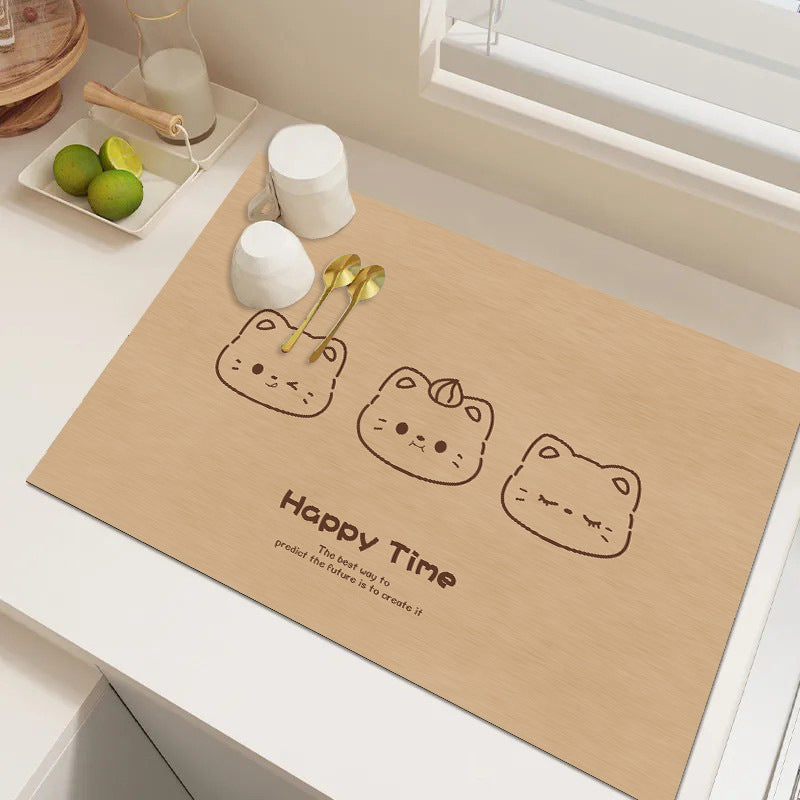 Cute Cartoon Dog Kitchen Mat Bowlift