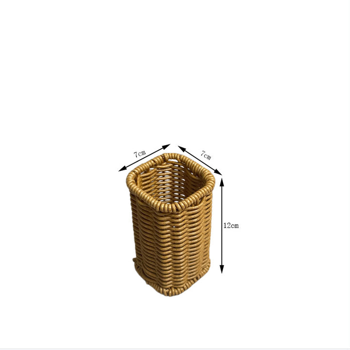 Stylish Rectangular Woven Storage Organizer Bowlift
