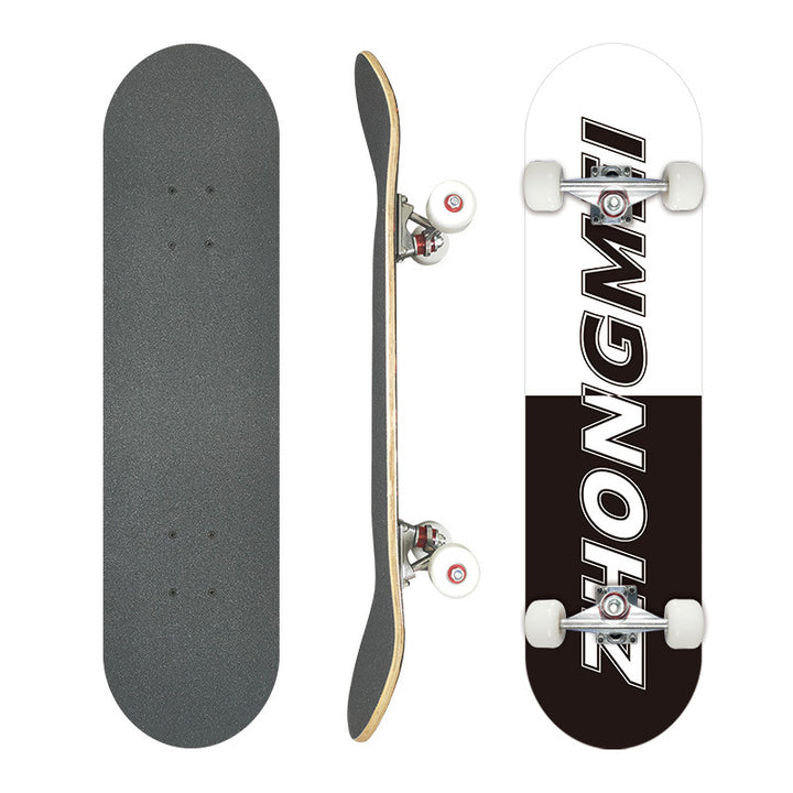 Complete Street Skateboard with Maple Deck Concave and Durable PU Wheels Bowlift