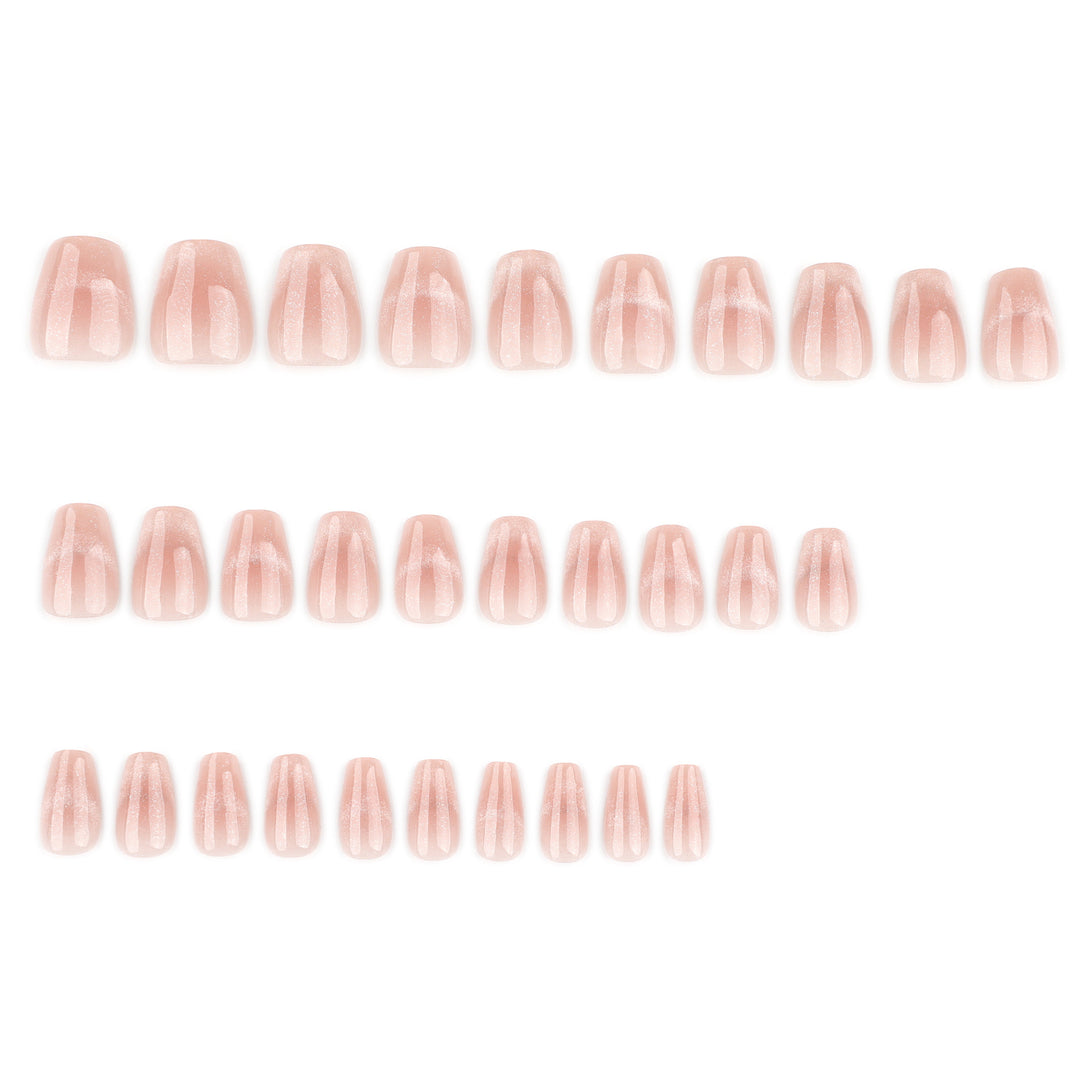 Elegant Nail Designs with Glitter and Gradient Bowlift