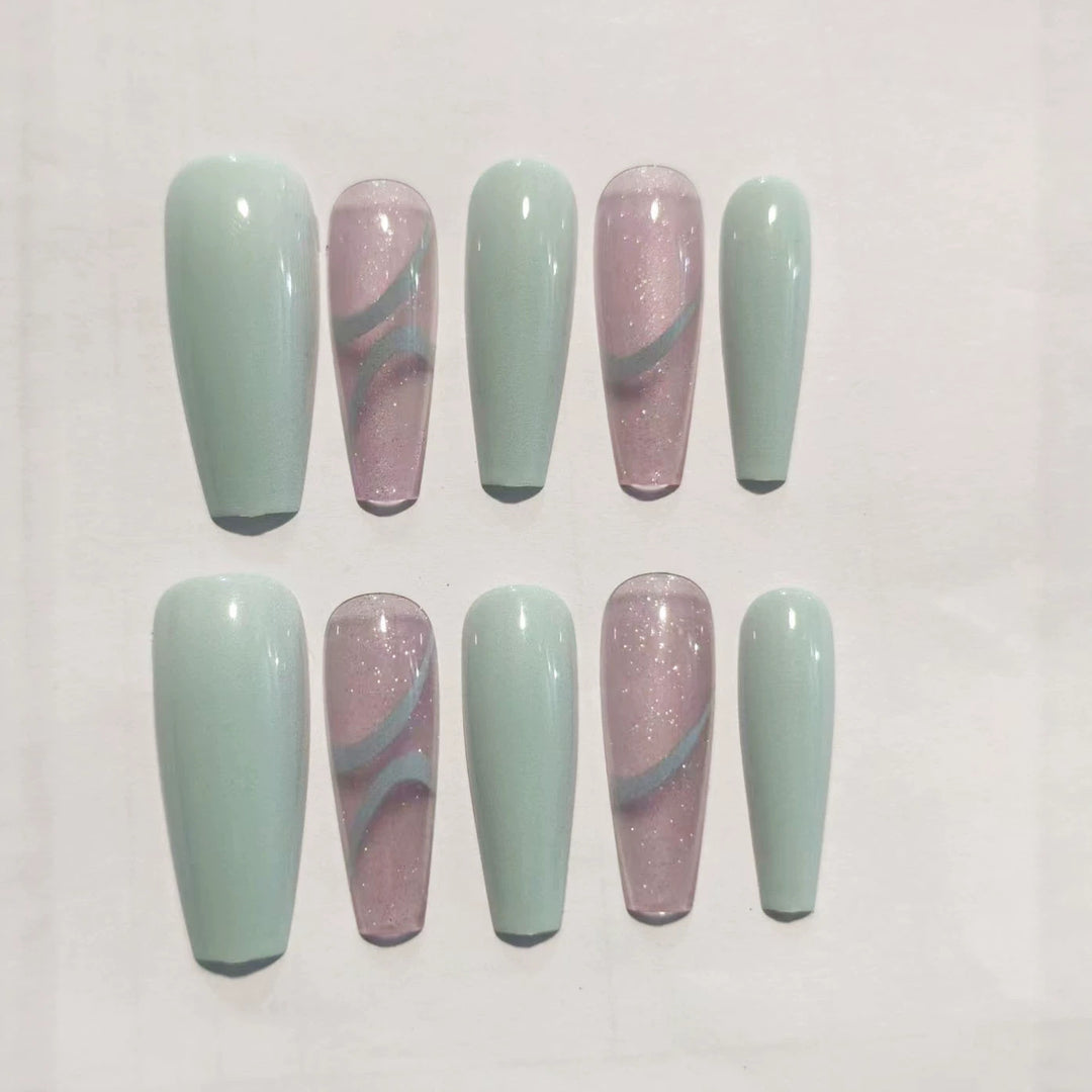 Long Stiletto Nail Art Bowlift