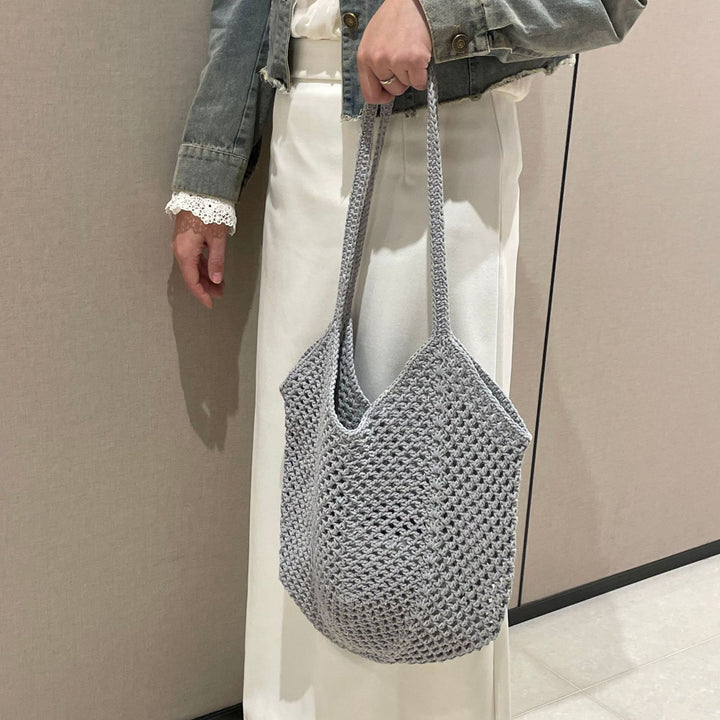 Crocheted tote bag with casual shape Bowlift