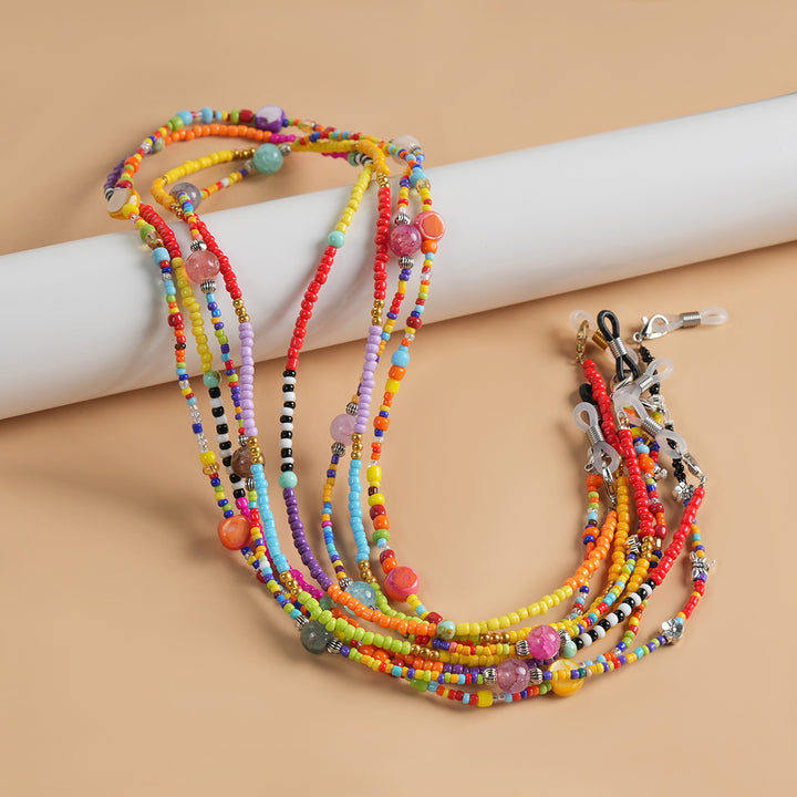 Colorful Handcrafted Beaded Eyewear Chain Bowlift
