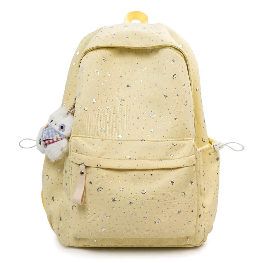 Backpack with Sparkling Stars and Modern Details Bowlift