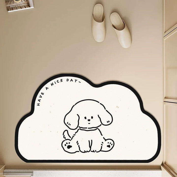 Cute Dog-Shaped Area Mat