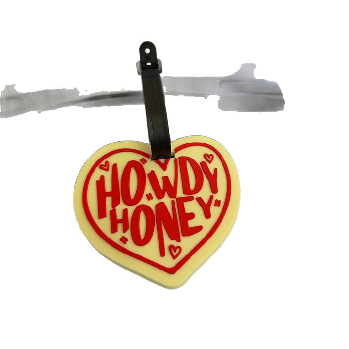 Heart-Shaped Silicone Luggage Tag Bowlift