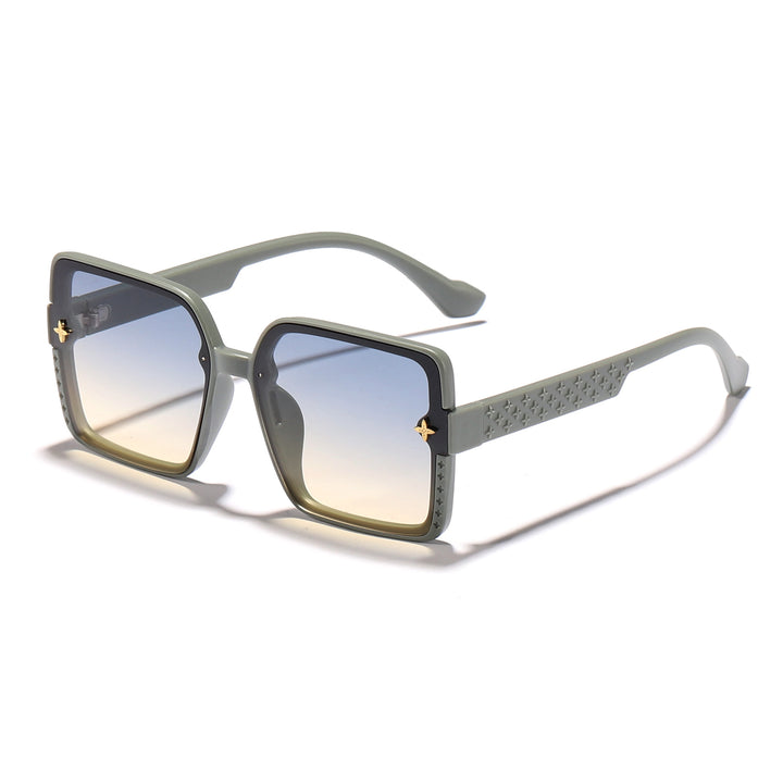 Women's fashionable square sunglasses with embellished frame Bowlift