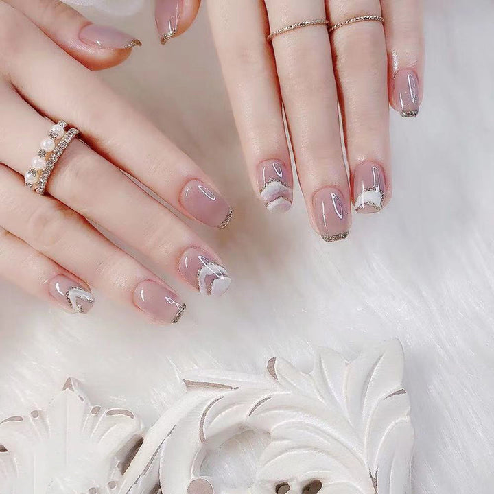 Elegant Gel Press-On Nail Set Bowlift