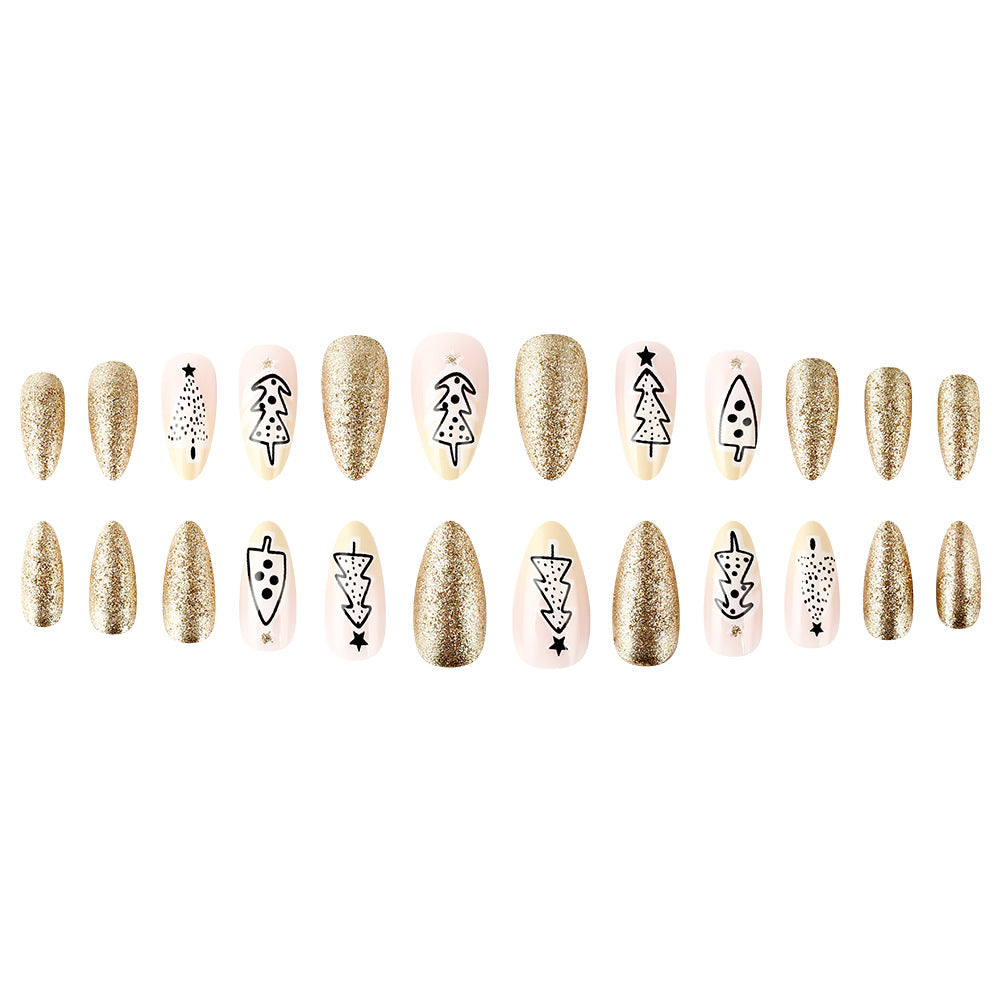 Festive Holiday-Themed Press-On Nails Bowlift