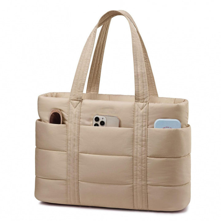 Padded everyday handbag with practical outer pockets Bowlift