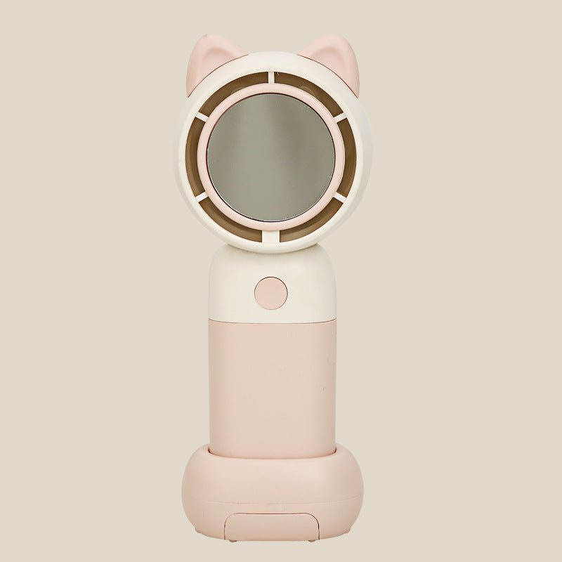 Ladies portable mini handheld fan with cat ears Bowlift