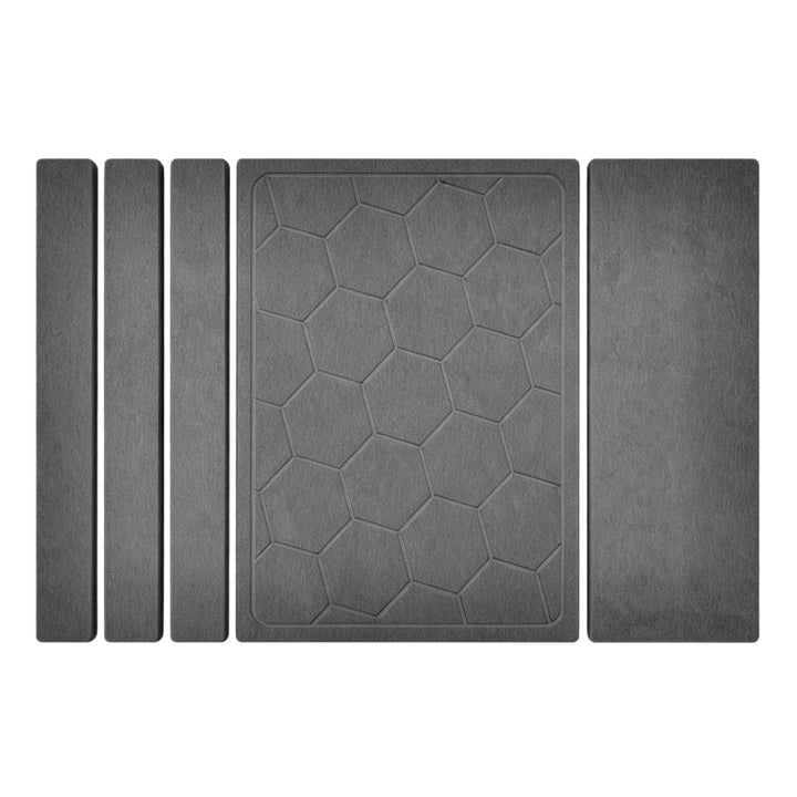 Honeycomb Design Kitchen Mat Set