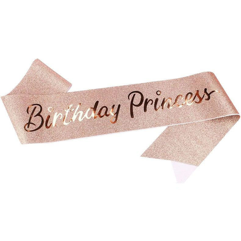 Women's Glittering Birthday Sash Bowlift