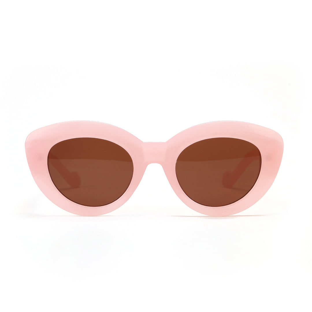 Women's Cat-Eye Sunglasses with Fashionable Plastic Frame Bowlift