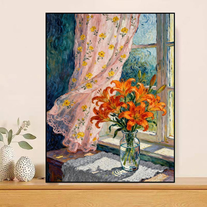 Vintage Floral Canvas Art Print Bowlift