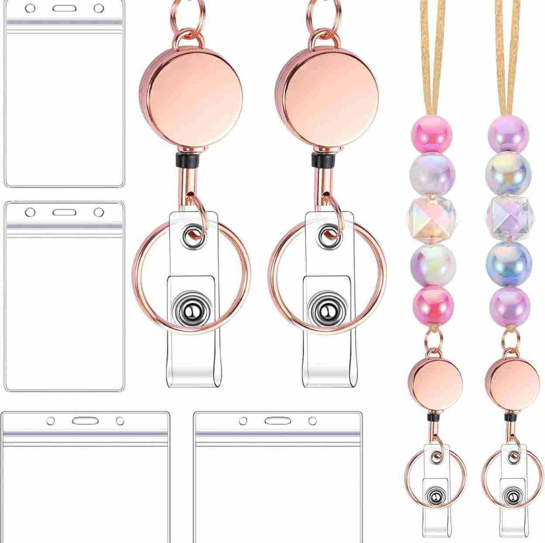 Decorative Beaded ID Badge Lanyard Bowlift