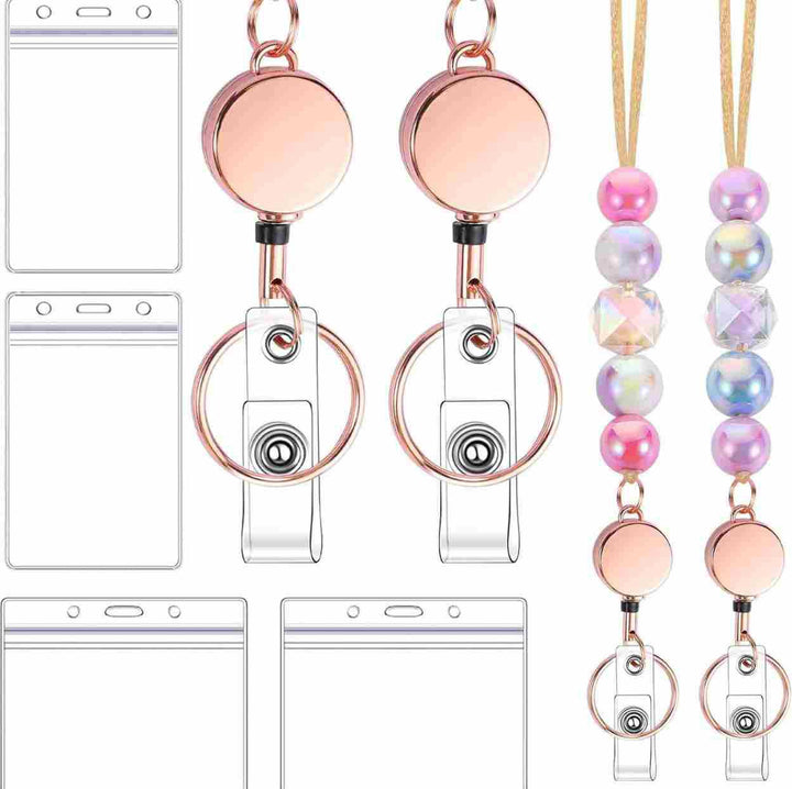 Decorative Beaded ID Badge Lanyard Bowlift