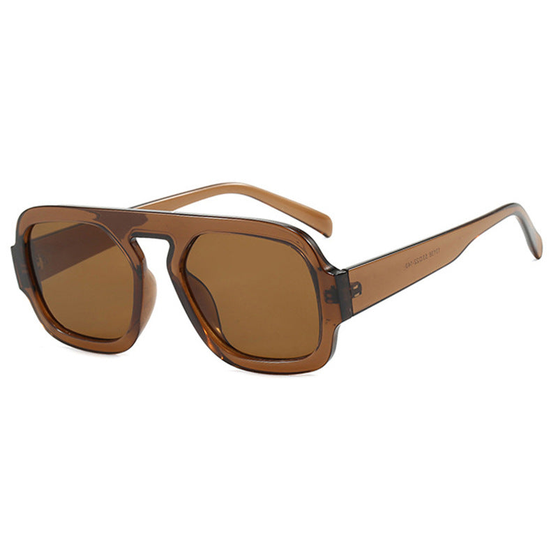 Ladies stylish square sunglasses with wide frame and UV protection Bowlift
