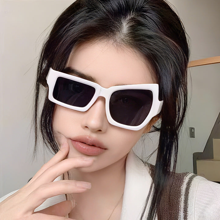 Bold Geometric Frame Sunglasses