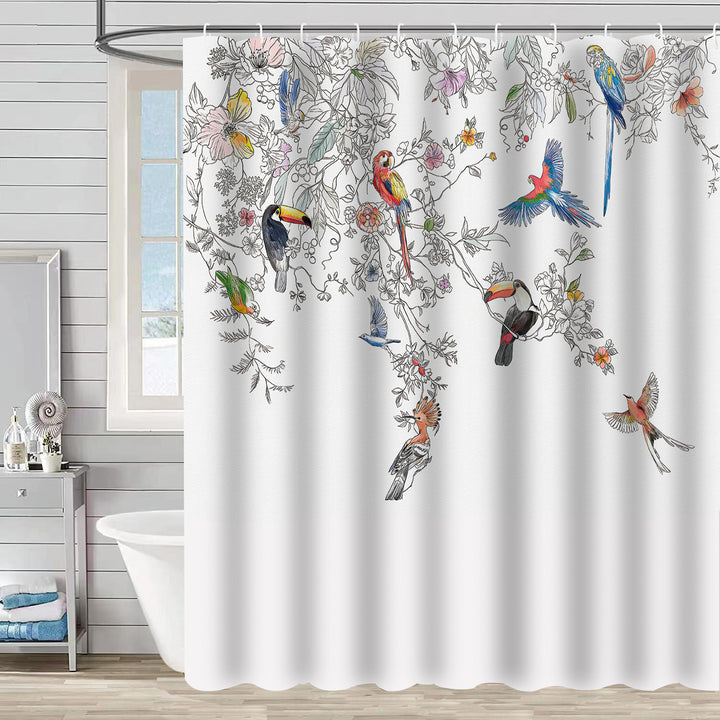 Nature-Inspired Shower Curtain Bowlift