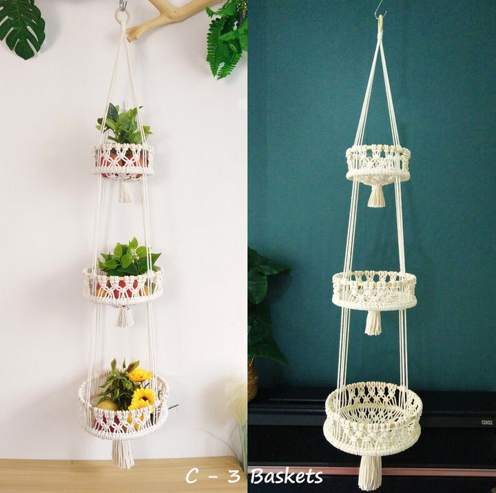 Hanging Macrame Plant Holder Bowlift
