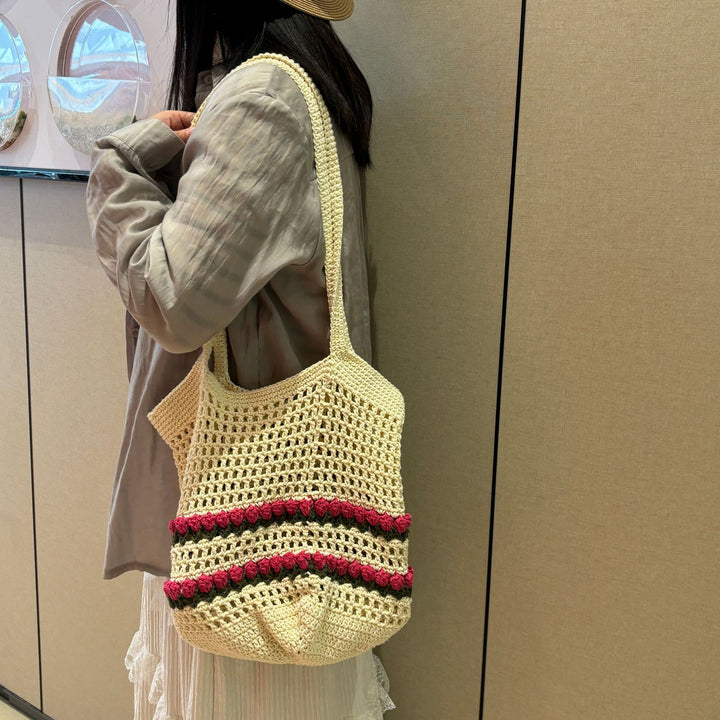 Hand-knotted shoulder bag Bowlift
