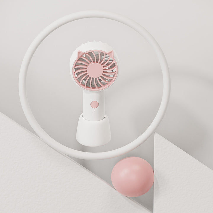 Ladies portable hand fan in elegant animal design Bowlift