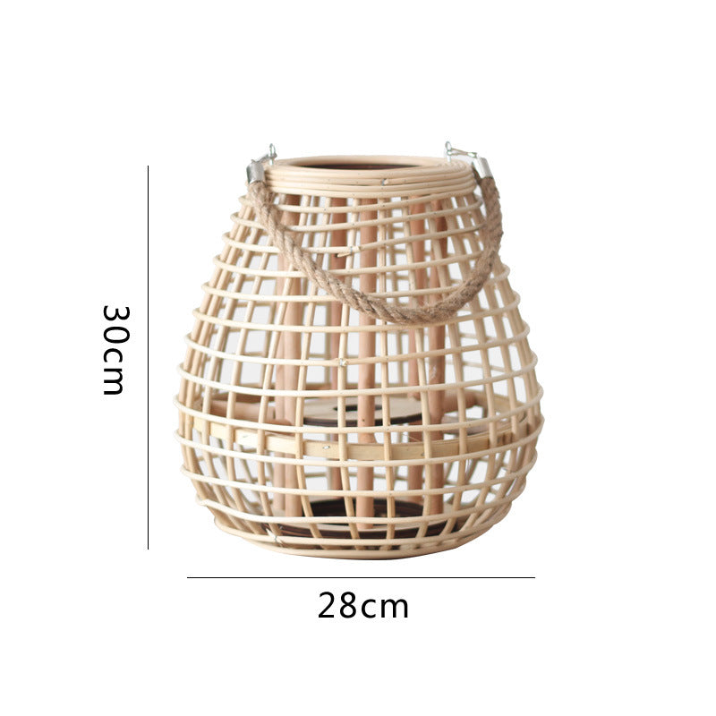 Decorative Rattan Lantern Bowlift