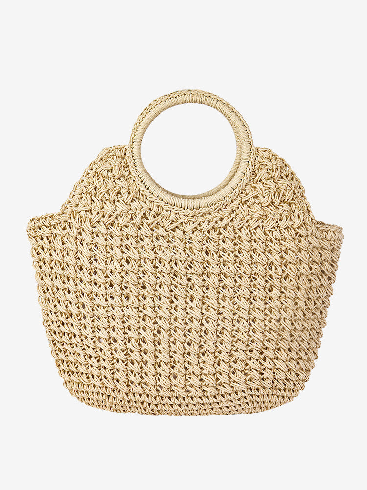 Handmade basket bag with innovative round design Bowlift