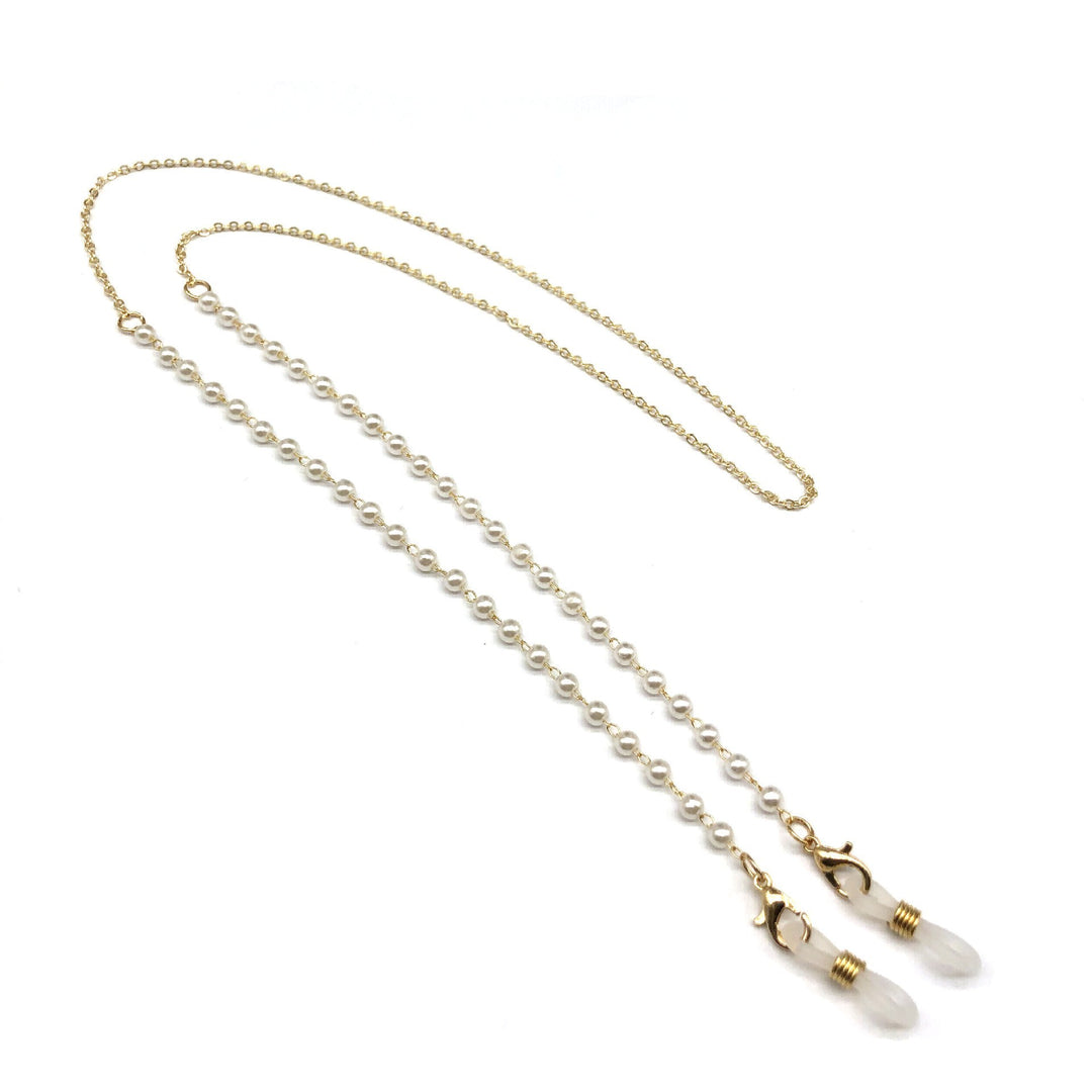 Pearl-Linked Eyewear Chain Bowlift