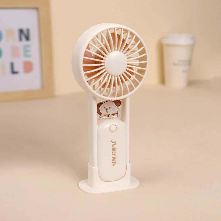 Ladies Portable Battery Hand Fan with Multifunctional Design Bowlift
