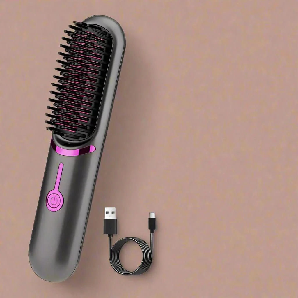 BowLift | Cordless straightening brush styler for straight hair everywhere