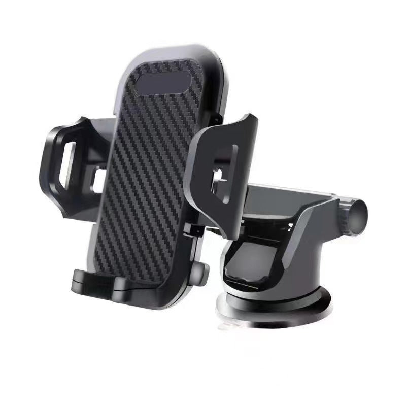 Adjustable telescopic suction car phone holder with full rotation gravity auto-lock Bowlift