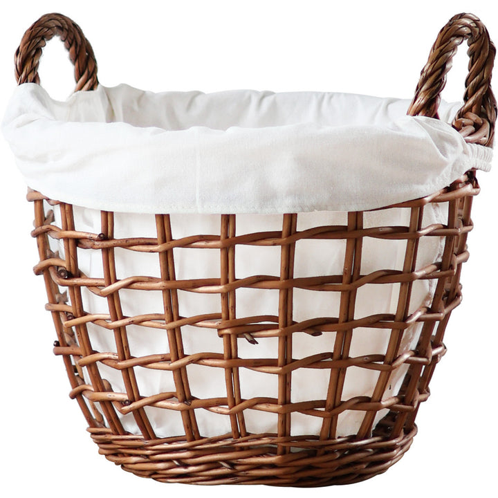 Handcrafted storage basket with cotton lining Bowlift