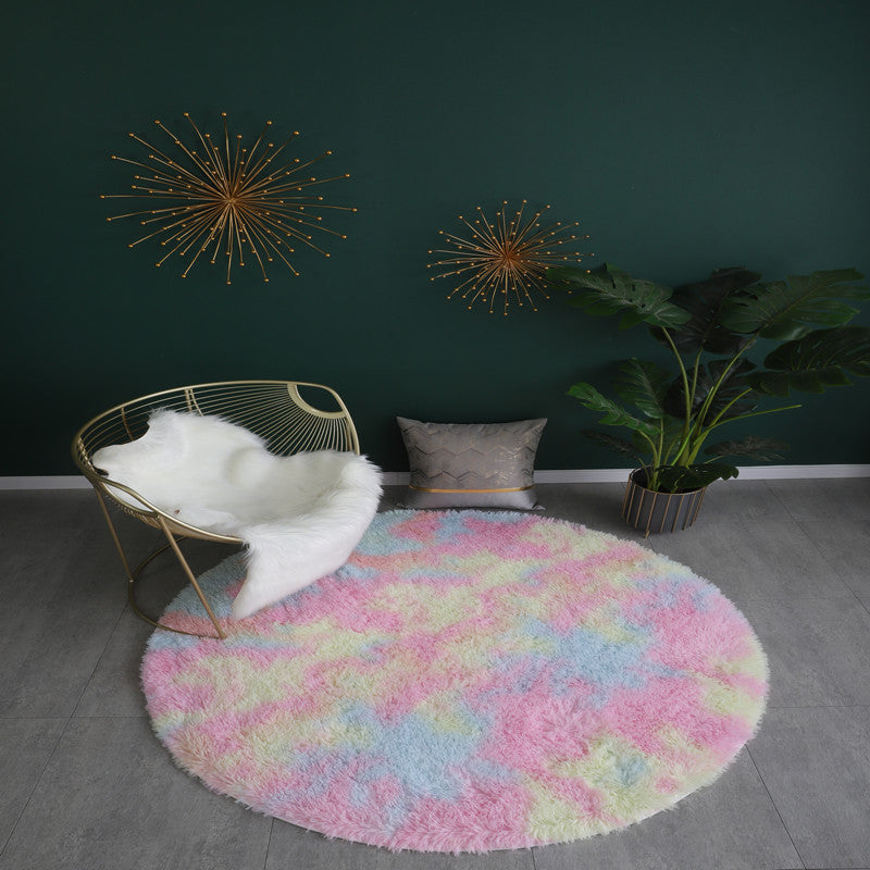 Plush Round Area Rug