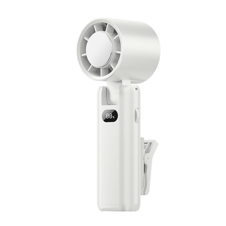 Unisex Rechargeable Portable Handheld Fan with LED Display Bowlift