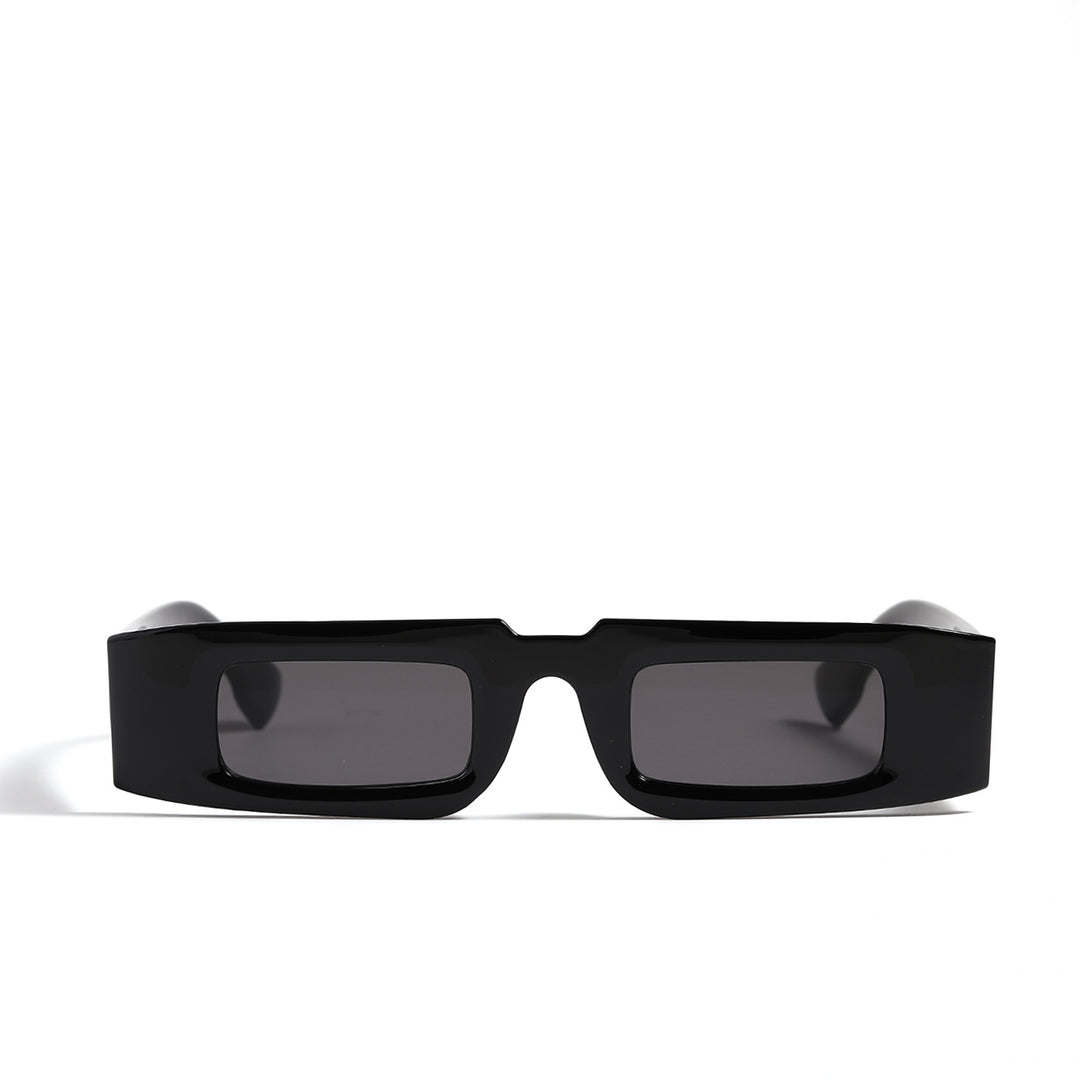 Women's fashionable geometric sunglasses with transparent frame and polarized lenses Bowlift