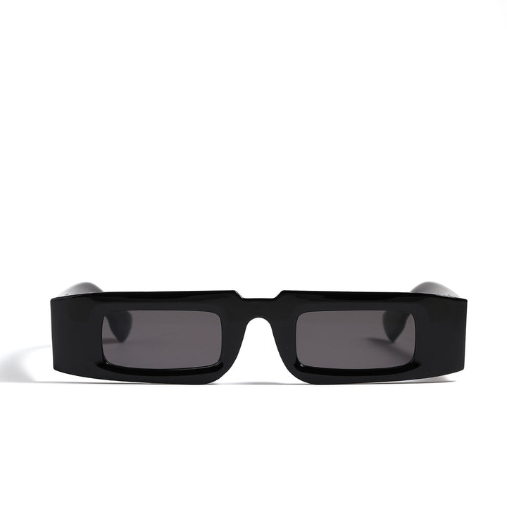 Women's fashionable geometric sunglasses with transparent frame and polarized lenses Bowlift