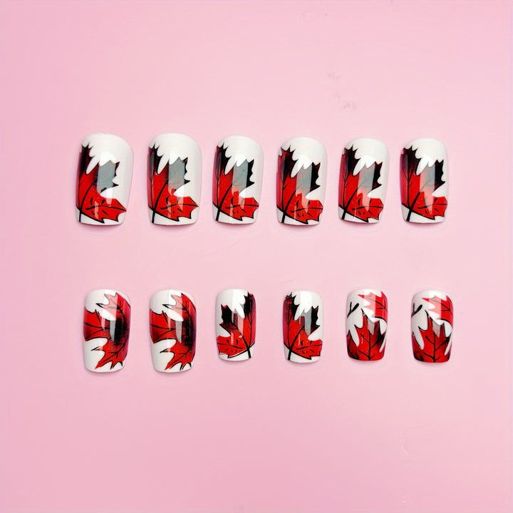 Artistic Autumn Leaf Nail Art Bowlift