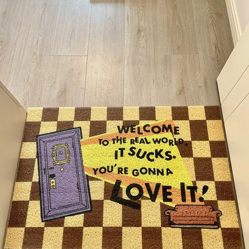 Whimsical Welcome Door Mat Bowlift