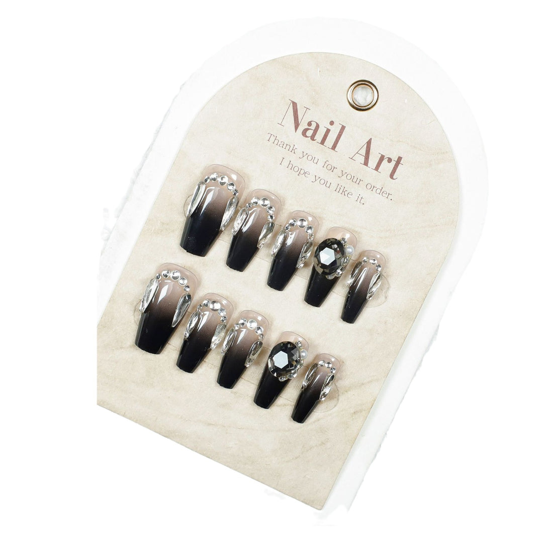 Luxury Crystal-Embellished Press-On Nail Extensions Bowlift