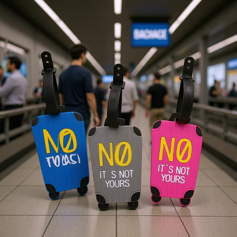 Humorous Luggage Tag Bowlift