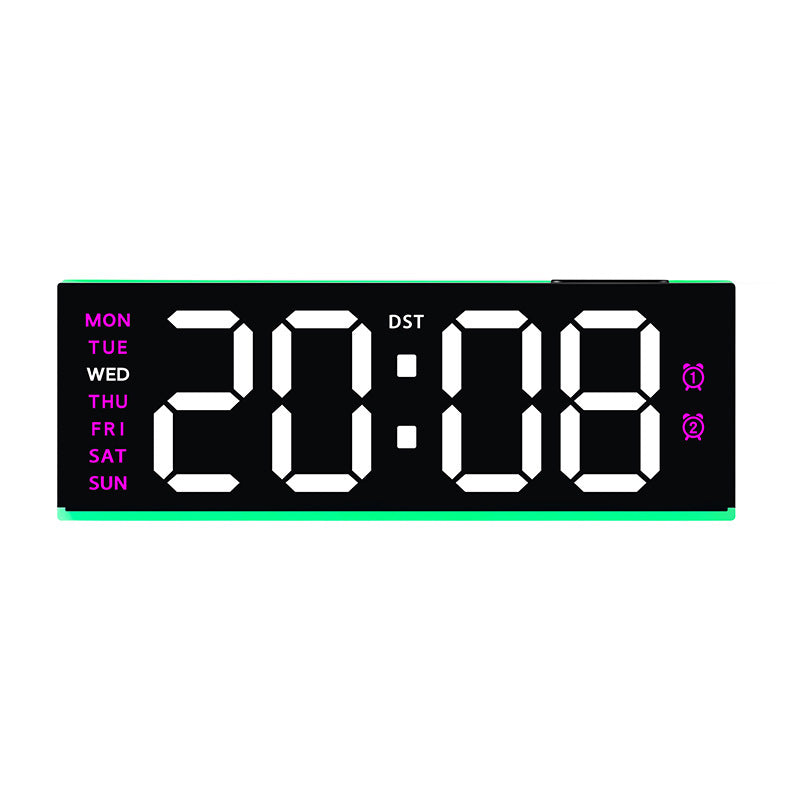 Digital alarm clock with large LED display and dual alarm function Bowlift