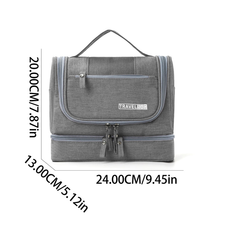Travel toiletry bag with multiple compartments and practical organization Bowlift