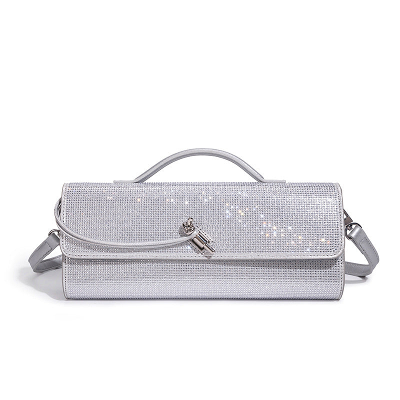 Elegant Rhinestone-Embellished Evening Clutch Bowlift