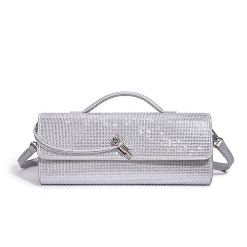Elegant Rhinestone-Embellished Evening Clutch Bowlift